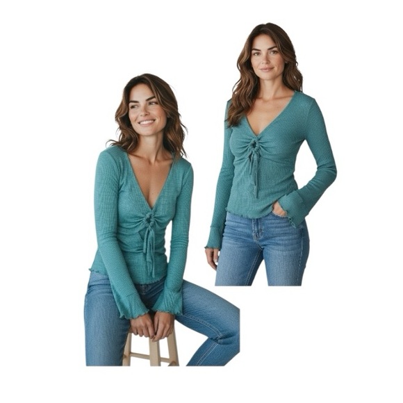 Free People Intimately Say When Long Sleeve Top - Picture 1 of 14